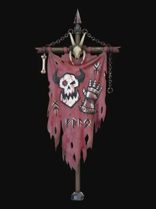 3D model for Warlord Banner