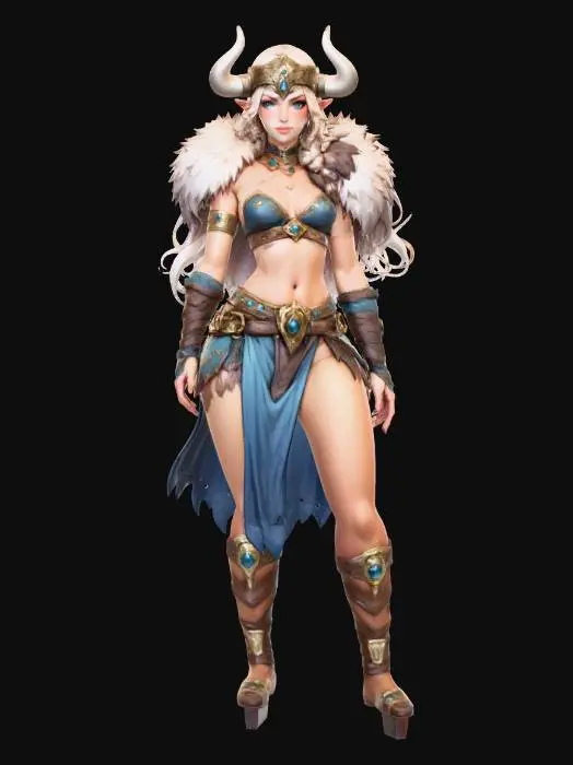 3D model for Nordic Warrior Maiden