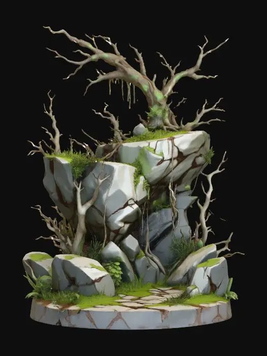 3D model for Ancient Stone Pathway