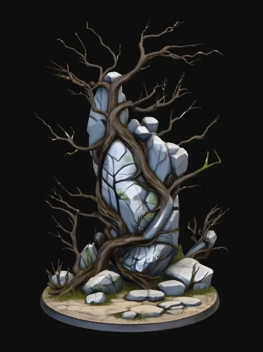 3D model for Stone Entwined by Nature