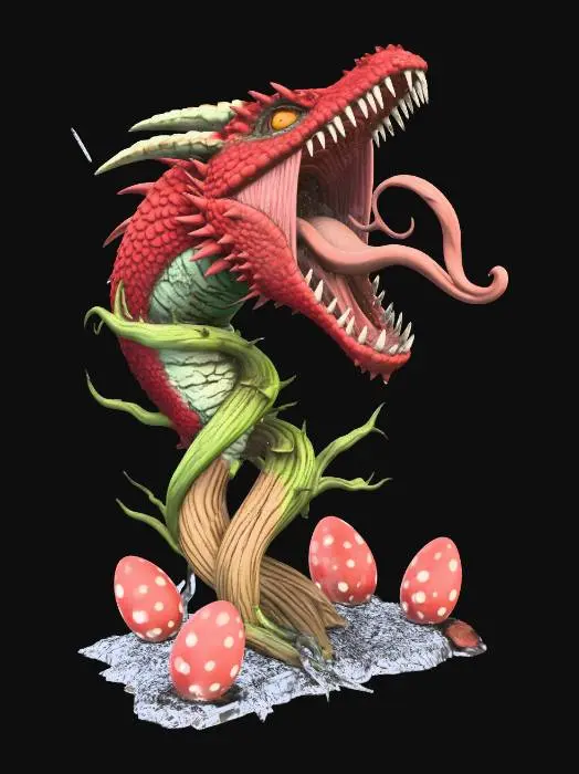 3D model for Dragon Bloom