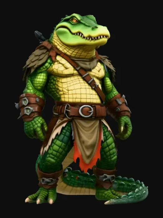 3D model for Warrior Croc