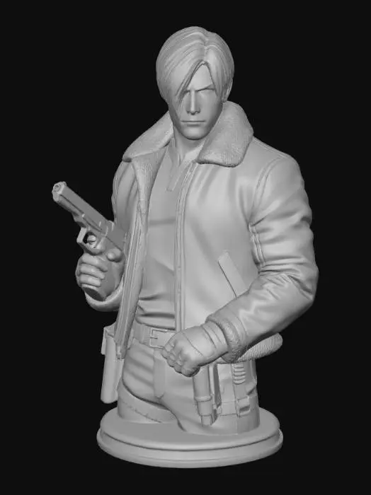 3D model for Agent in Leather Jacket