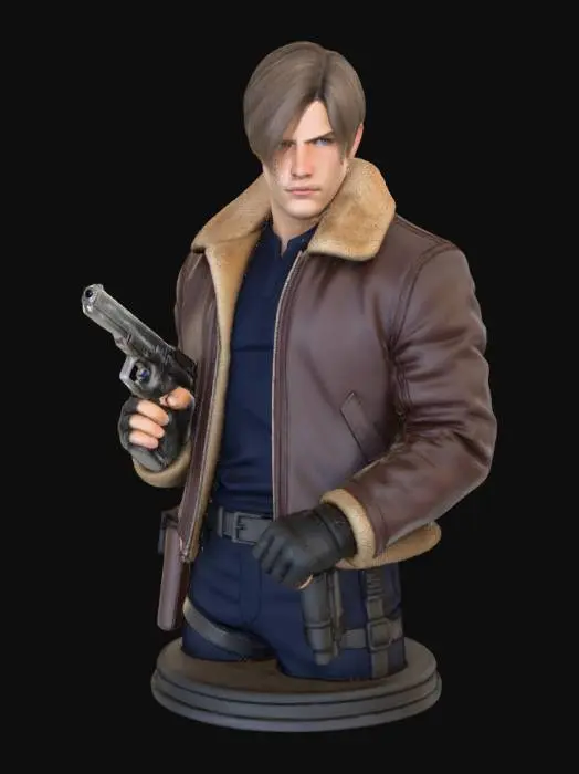 3D model for Agent in Leather Jacket