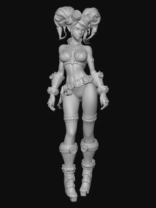 3D model for Steampunk Warrior