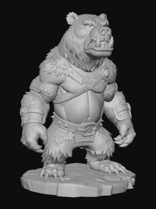 3D model for Bear Warrior Champion