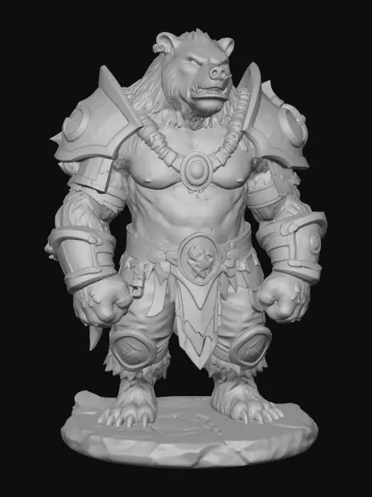 3D model for Bear Warrior Sentinel