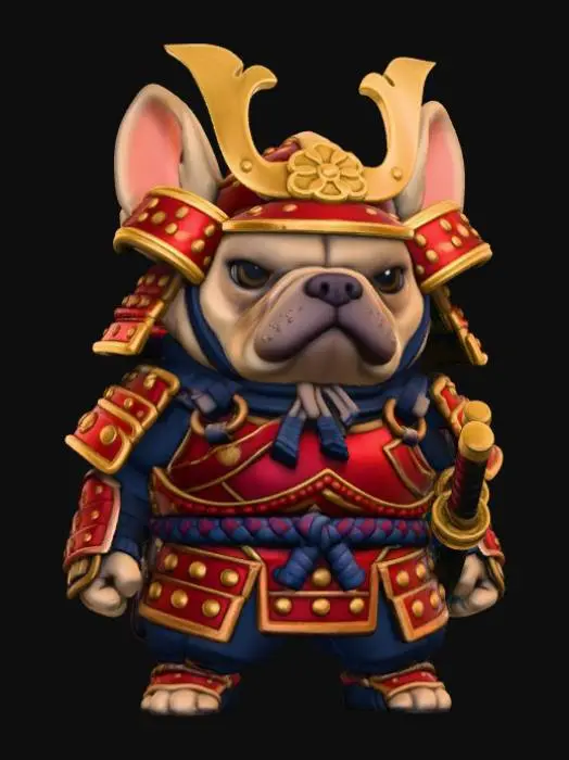 3D model for Samurai Bulldog
