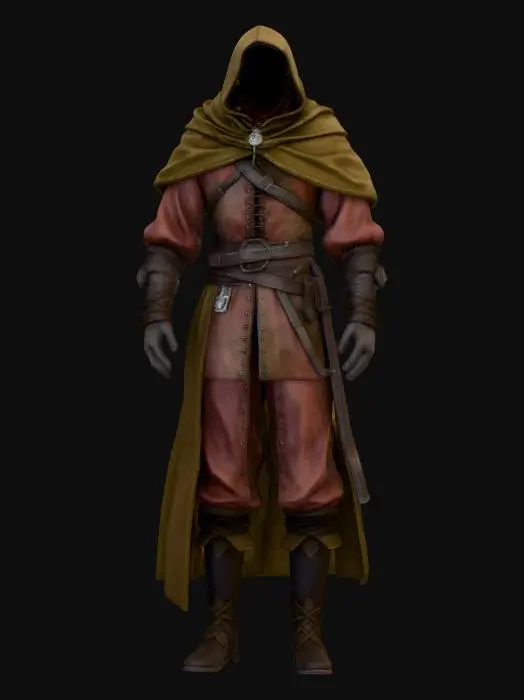 3D model for Hooded Assassin