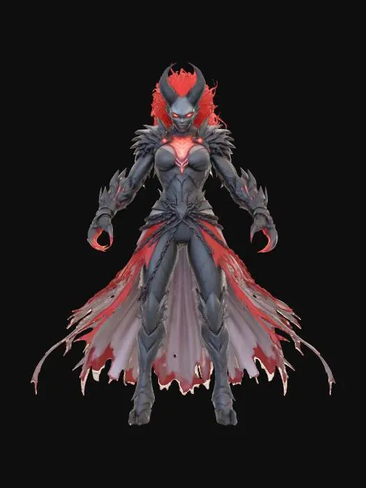 3D model for Crimson Hellforge Warlord