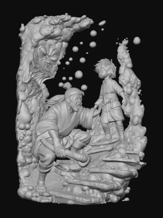 3D model for Dragon in the Stone Cave