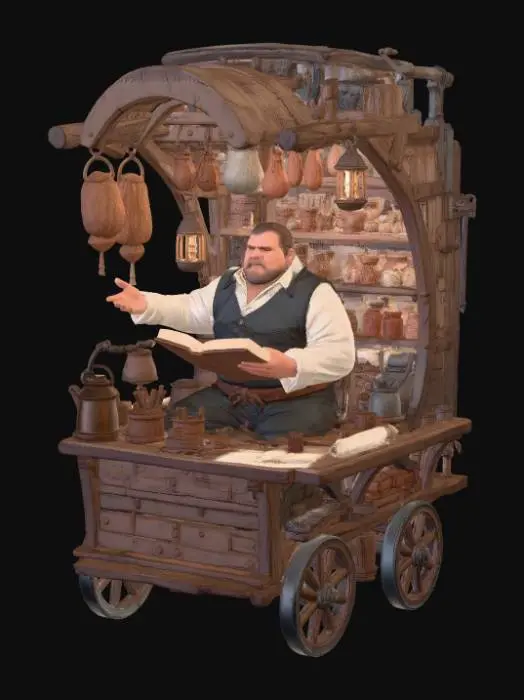 3D model for The Mobile Butcher's Cart