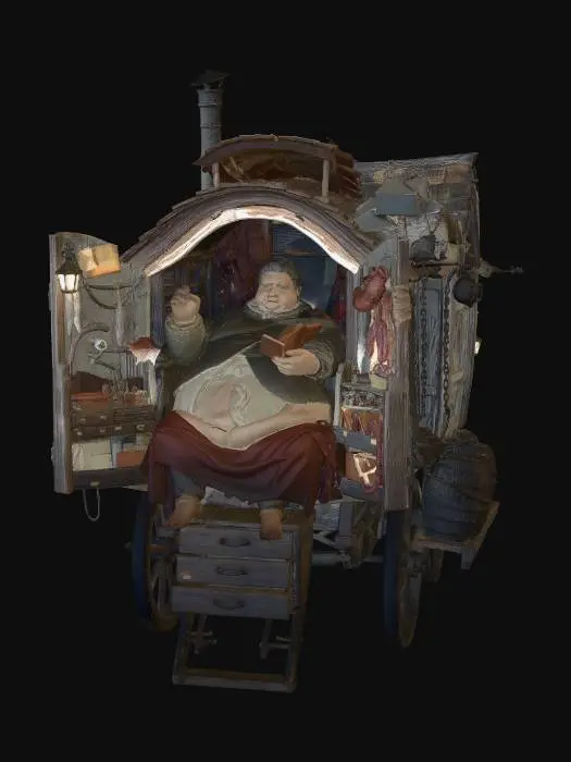 3D model for Library on Wheels