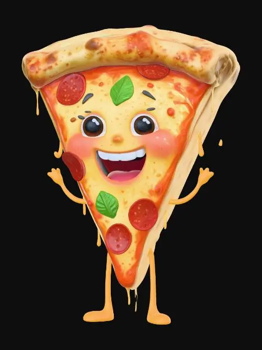 3D model for Kawaii Pizza Slice
