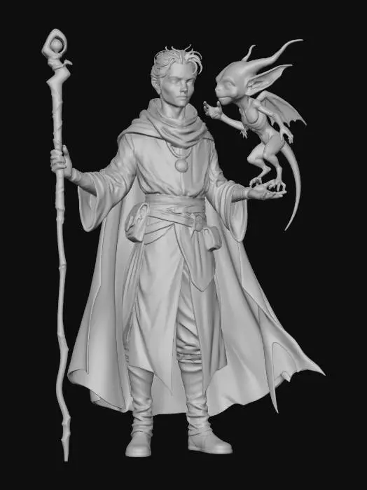 3D model for The Archivist and the Imp