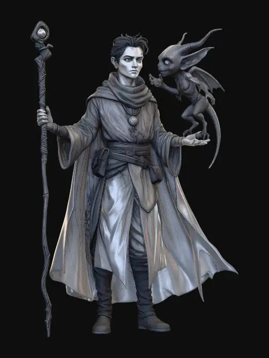 3D model for The Archivist and the Imp