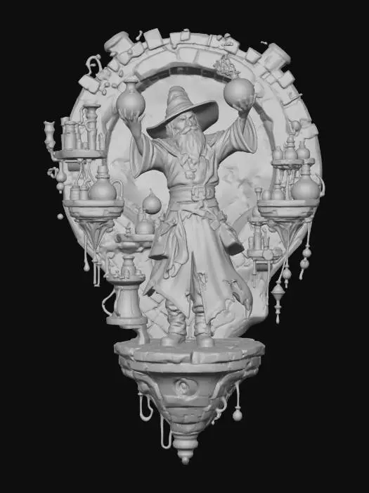 3D model for Wizard of Potions