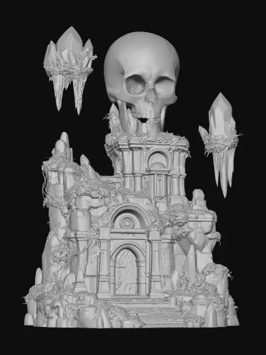 3D model for Crystal Skull Citadel