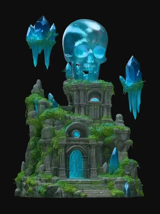 3D model for Crystal Skull Citadel