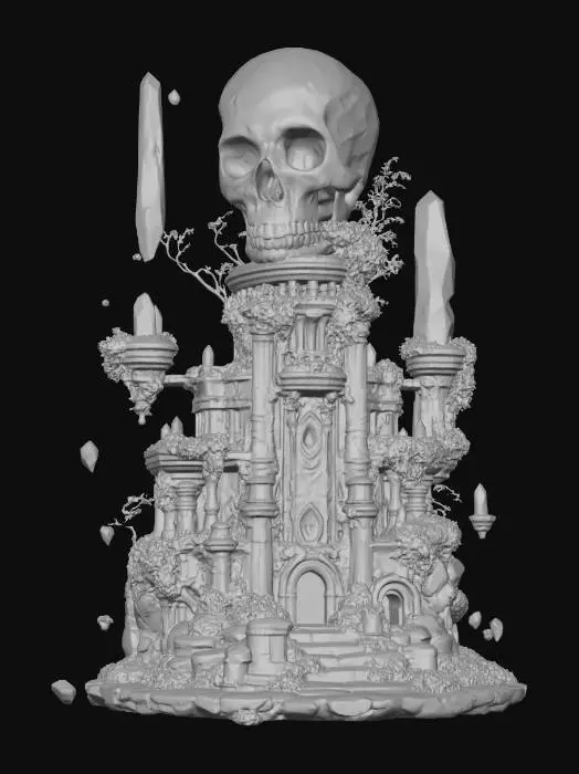 3D model for Crystal Skull Citadel