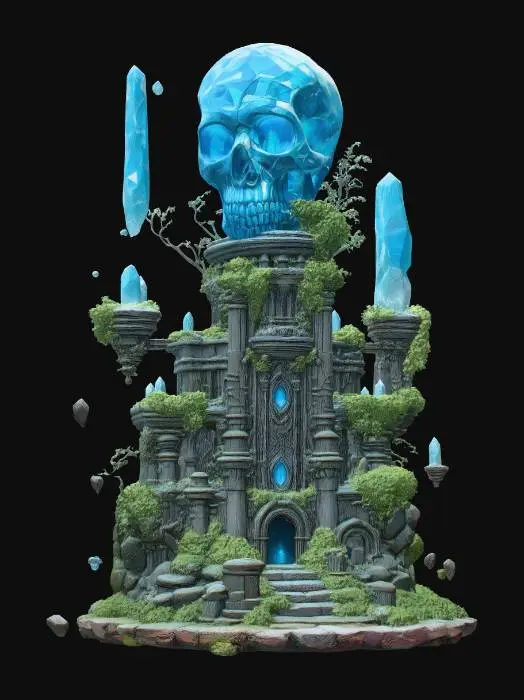 3D model for Crystal Skull Citadel