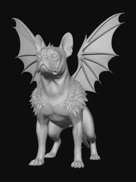 3D model for Dragonwing Frenchie