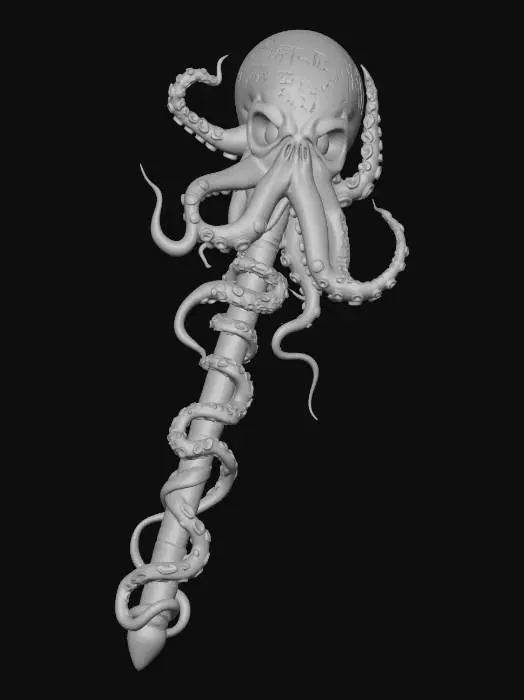 3D model for Kraken's Scepter