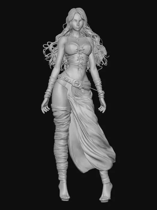 3D model for Crimson Corset Warrior