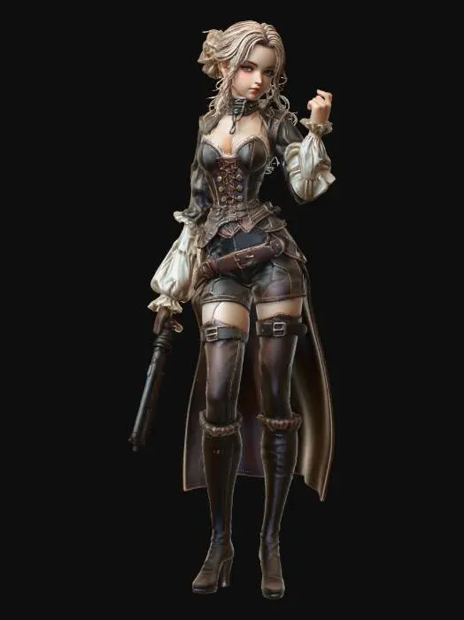 3D model for Steampunk Enchantress