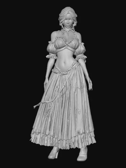 3D model for Ember Silk Maiden