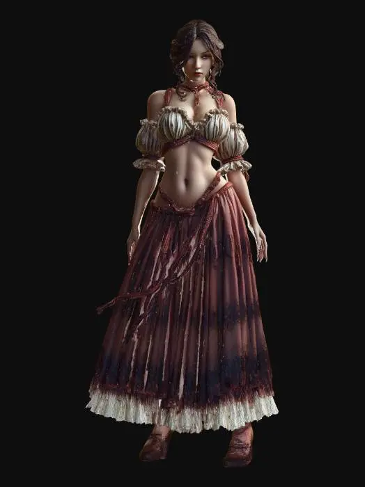 3D model for Ember Silk Maiden