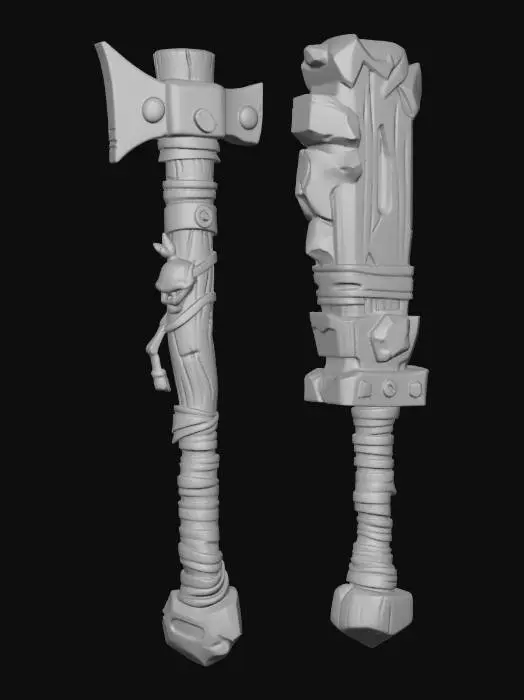 3D model for Twinned Timber Weapons
