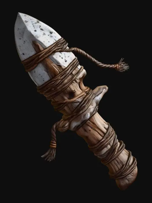 3D model for Rope-Wrapped Spear