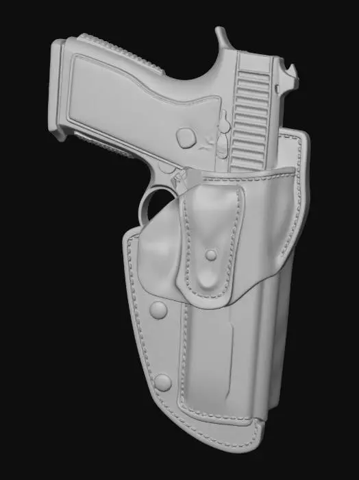 3D model for Holstered Sidearm