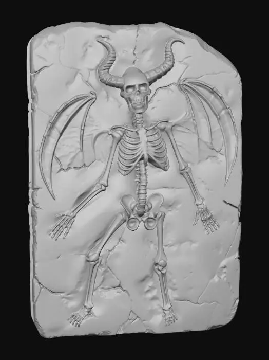 3D model for Winged Demon Skeleton