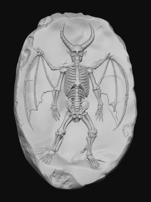 3D model for Winged Skeleton Relic