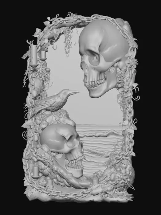 3D model for Raven Gate to the Sea