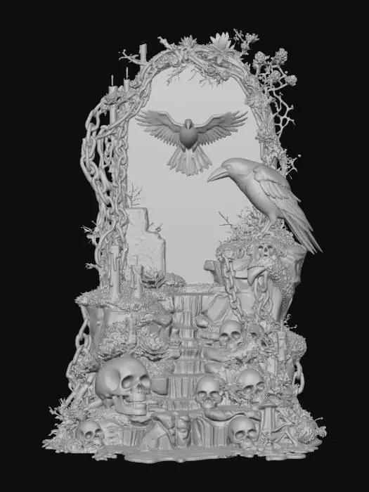 3D model for Raven Gate to the Sea