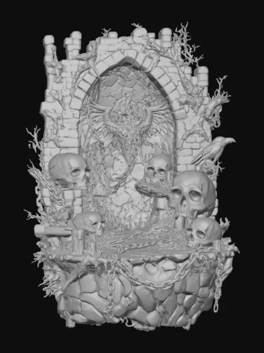 3D model for Gate of Fire and Bones