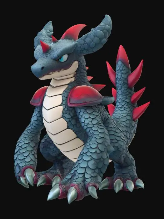3D model for Crackleback Dragon