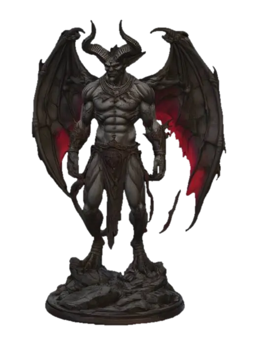 Abyssal Overlord 3D model, vytvořený pomocí AI