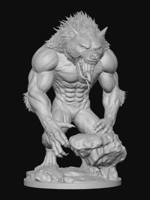 3D model for Cragbound Werewolf