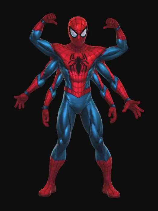 3D model for Six-Armed Spider-Man