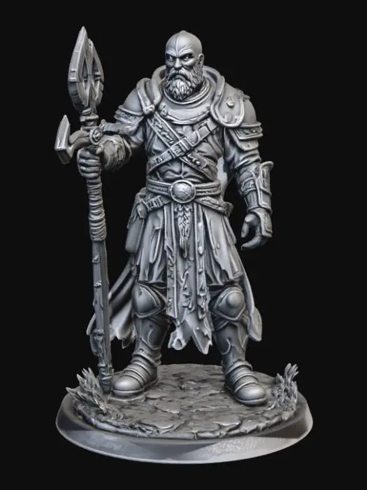 3D model for Grimbeard the Warlord