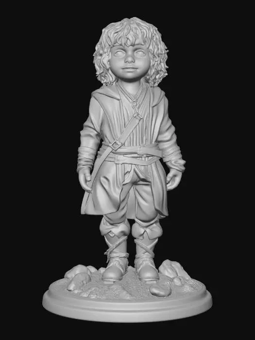 3D model for Hobbit in a Green Cloak