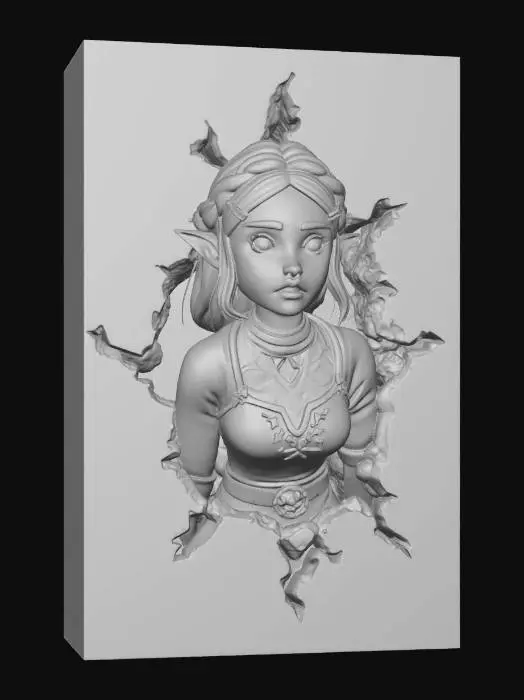 3D model for Emergence Through the Cracked Wall