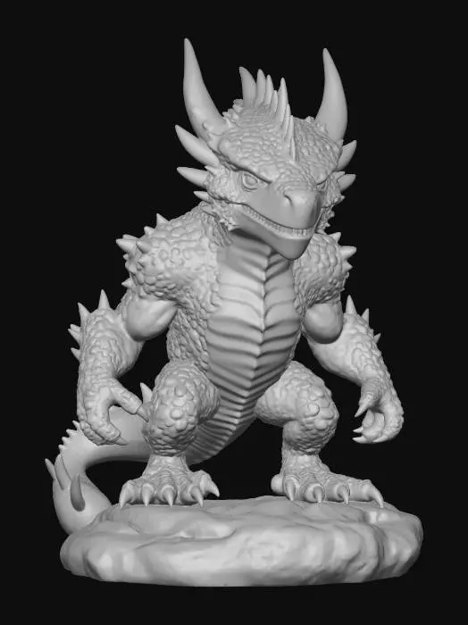 3D model for Verdant Emberdrake