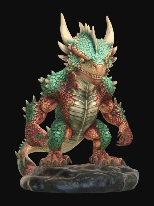 3D model for Verdant Emberdrake