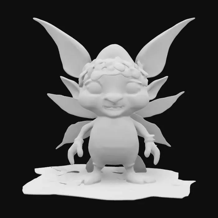 3D model for An imp a leaf imp but instead of leaves for ears pine cones, #ChristmasAdventure#