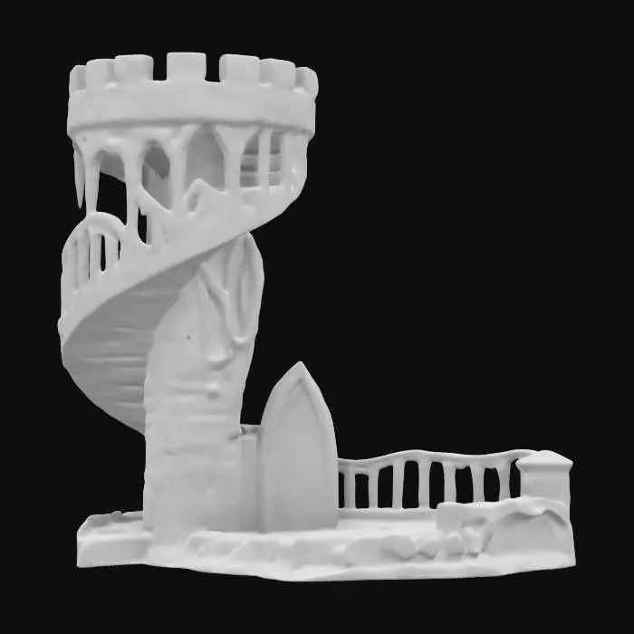 3D model for Mystic Spiral dice Tower